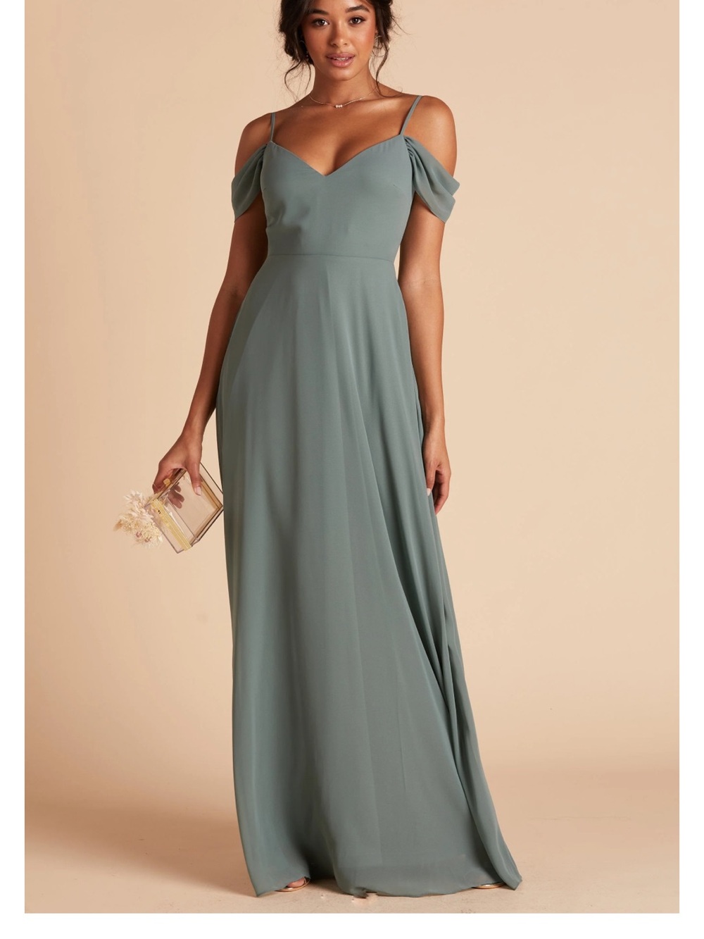 Birdy Grey Sea Glass Devin Maxi Dress Large - Professionally Hemmed